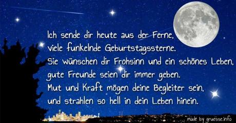 Geburtstag spruch aus der ferne