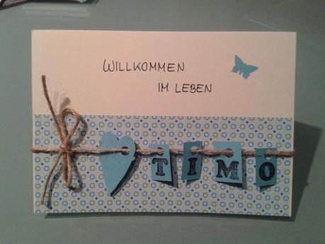 Geburtstagskarte basteln zur geburt