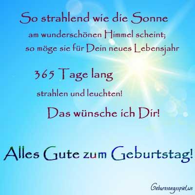 Spruche zum geburtstag 365 tage