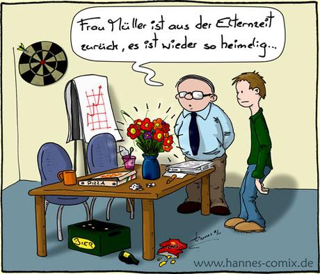 abschied in elternzeit mail
