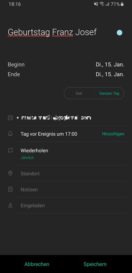 S planner geburtstag alter anzeigen
