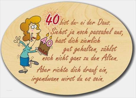 Faszinierend Spruch 40 Geburtstag Frau