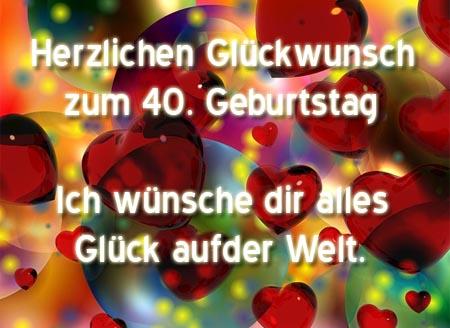 Gluckwunsche zum 40 geburtstag fur frauen