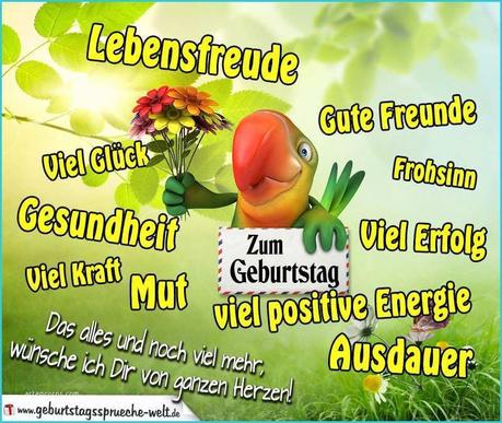 Geburtstagswunsche alles gute gesundheit und