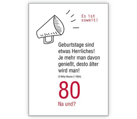 Suche gluckwunsche zum 80 geburtstag