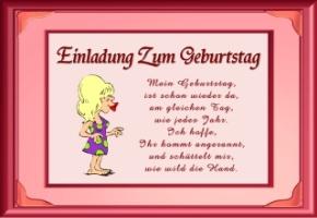 Geburtstag einladungstext lustig