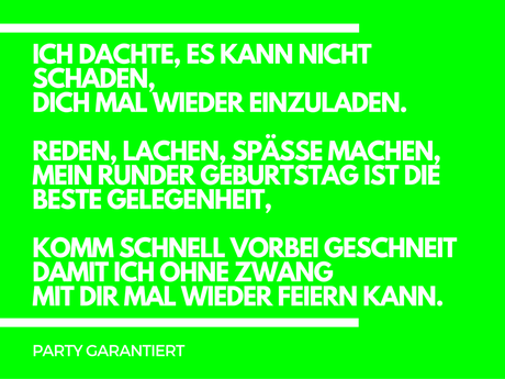 Geburtstag einladungstext lustig