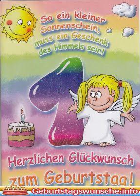 Gluckwunsche zum 1 geburtstag engel