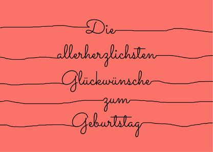 Anrede auf geburtstagskarte