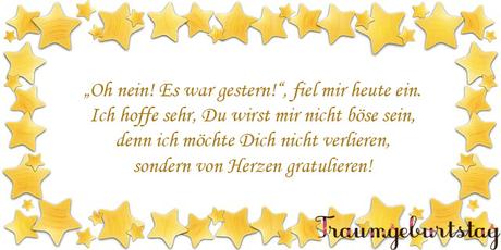 Text fur nachtragliche geburtstagswunsche
