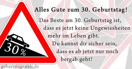 Lustiger geburtstagbpruch zum 30