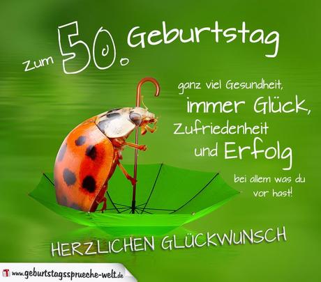 Gluckwunsche zum 50 ten geburtstag