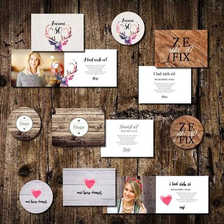 Einladungskarten geburtstag bayrisch