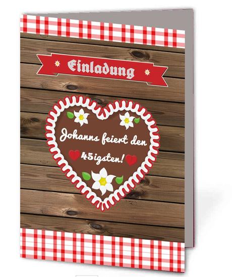 Einladungskarten geburtstag bayrisch