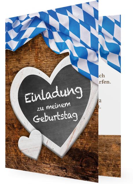 Einladungskarten geburtstag bayrisch