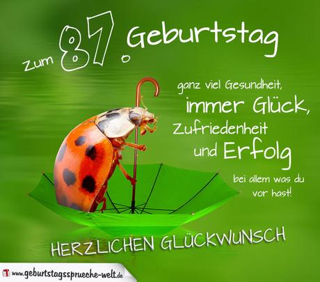 Gluckwunsche zum 87 geburtstag frau