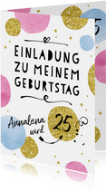 Einladungskarten geburtstag 25