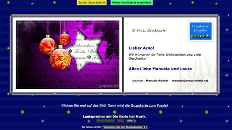 Kostenlos weihnachts e card versenden
