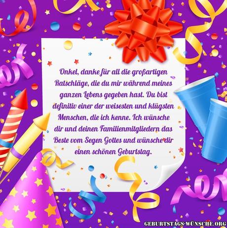 Texte zum geburtstag onkel