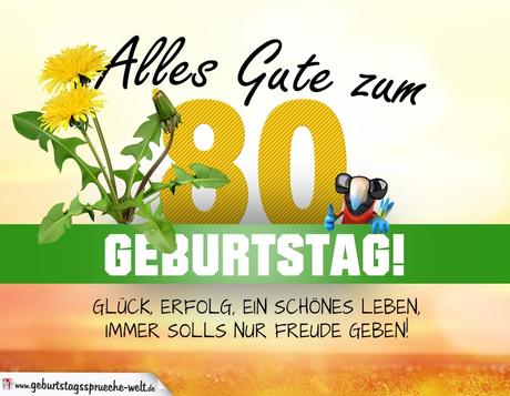 Bilder geburtstagskarte 80