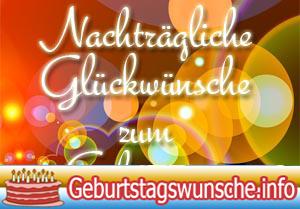 Nachtraglicher geburtstagbpruch