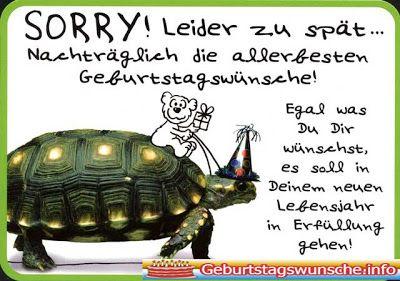 Nachtraglicher geburtstagbpruch