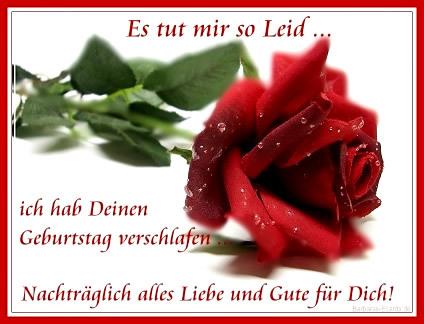 Nachtraglicher geburtstagbpruch