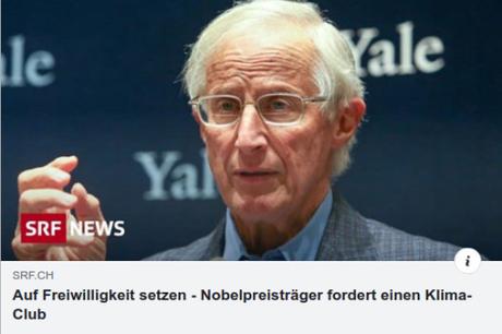Nobelpreisträger Nordhaus fordert Klima-Club