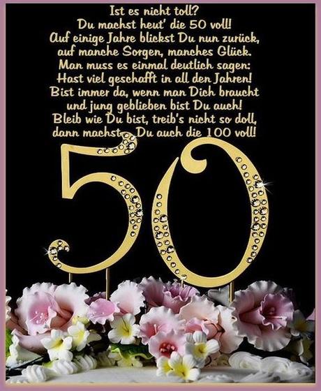 Schoner vers zum 50 geburtstag