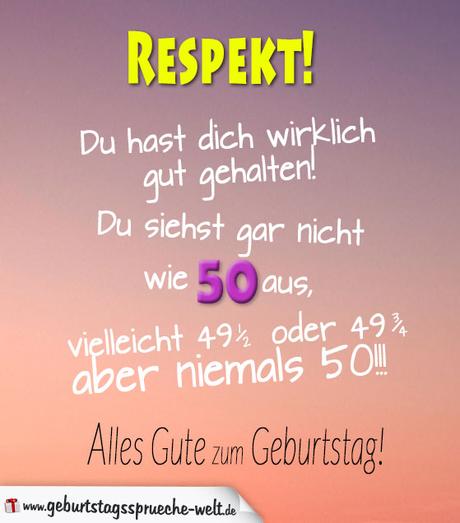 Spruche zum 50 geburtstag mann whatsapp