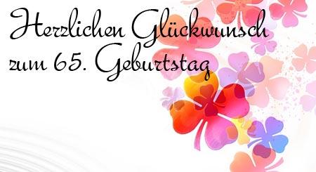 Spruche zum 65 geburtstag eines mannes