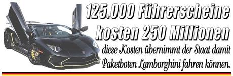 125.000 Führerscheine kosten 250 Millionen Euro, diese Kosten übernimmt der Staat jährlich…