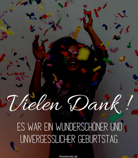Spruch danke geburtstagswunsche