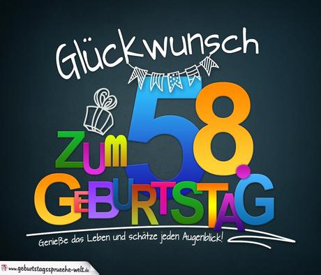 Lustige gluckwunsche zum 58 geburtstag
