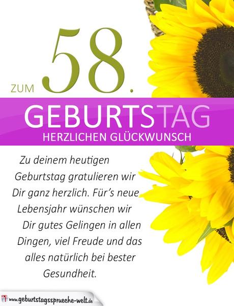 lustige bilder zum 58 geburtstag