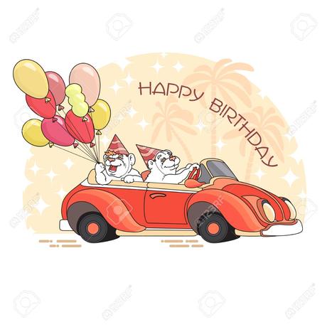 Geburtstag mit auto