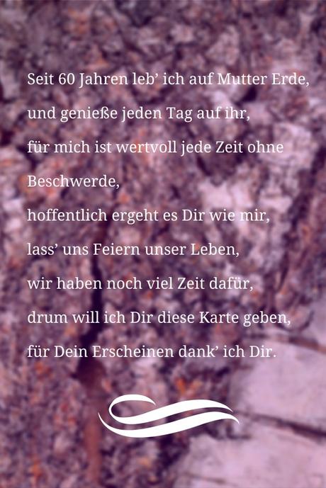 Spruche fur 60 geburtstag einladung