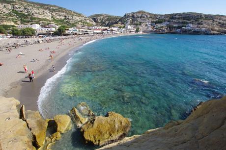 Matala Beach Kreta: Badestrand