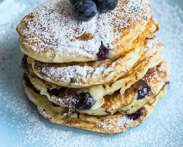 Ricotta-Blaubeer-Pancakes