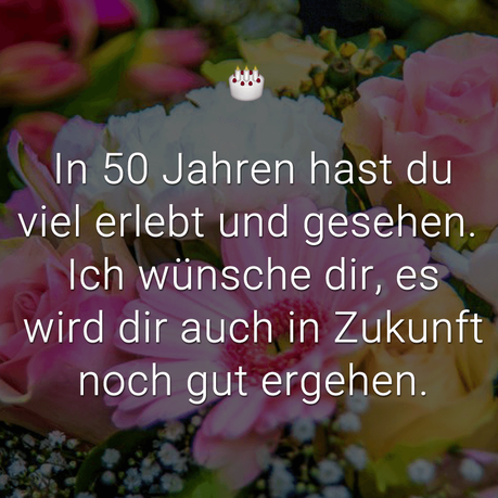Gluckwunsche zum 50 geburtstag fur frau