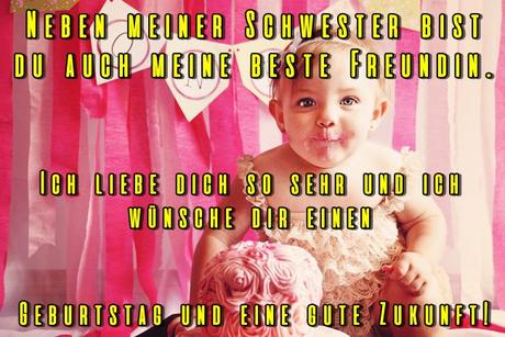 Spruch geburtstag schwester lustig