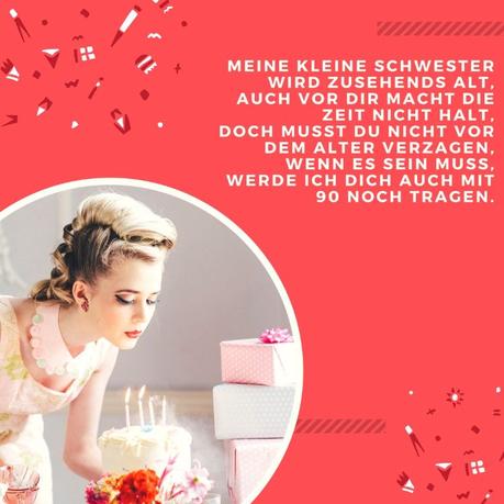 Spruch geburtstag schwester lustig