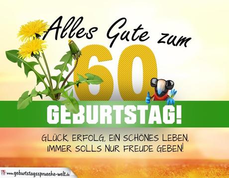 Kurze geburtstagswunsche zum 60