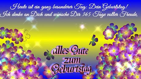 Ich wunsche dir 365 tage freude