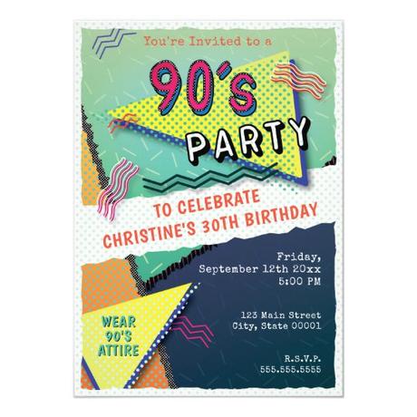 30 geburtstag 90er party