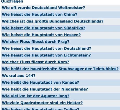 Quizfragen zum valentinstag