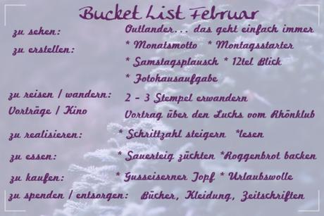 Bucket List Februar ’20