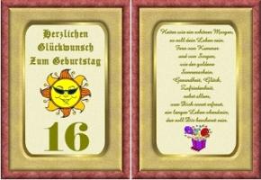 Gluckwunsche zum 16 geburtstag der enkelin
