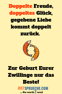 Spruch geburtstag zwillinge