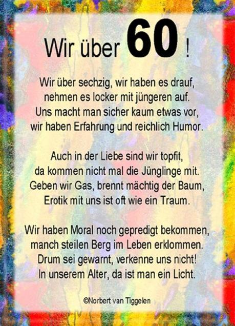Gluckwunsche zum 60 geburtstag mann und frau